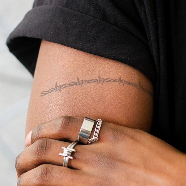 Barbed Wire by Inkbox + Post Malone is a temporary tattoo from inkbox - 0