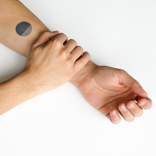 Batimi by Miguel Romero is a Geometric temporary tattoo from inkbox - 0