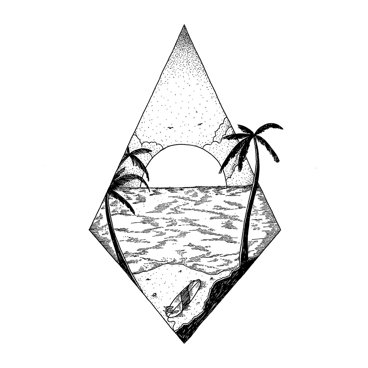 Beach Bum by Kiryadi is a temporary tattoo from inkbox - design