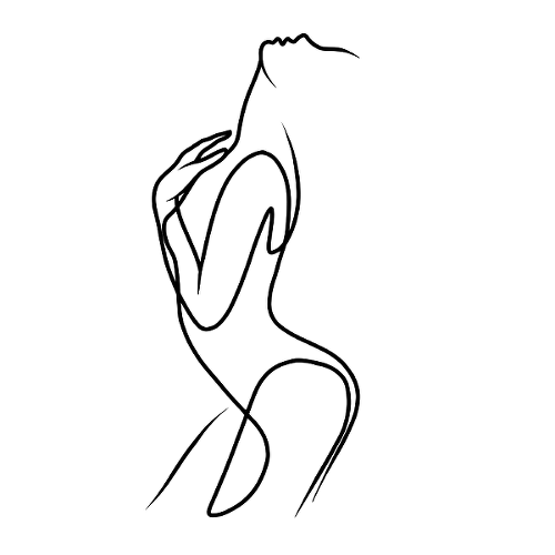 Bendy Lady by Marc Bonin is a Minimal temporary tattoo from inkbox - 1