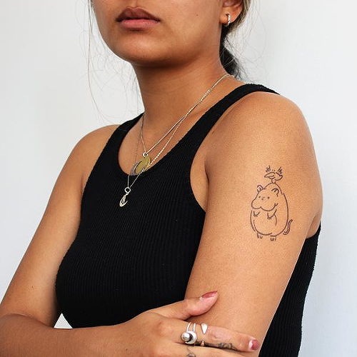 Boh by Natalie Mi is a Animals temporary tattoo from inkbox - 0