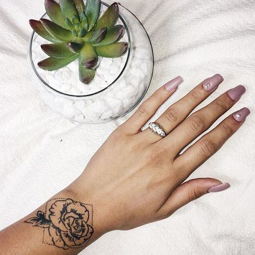 Bonica 82 by Kristine Vodon is a Flowers temporary tattoo from inkbox - 3