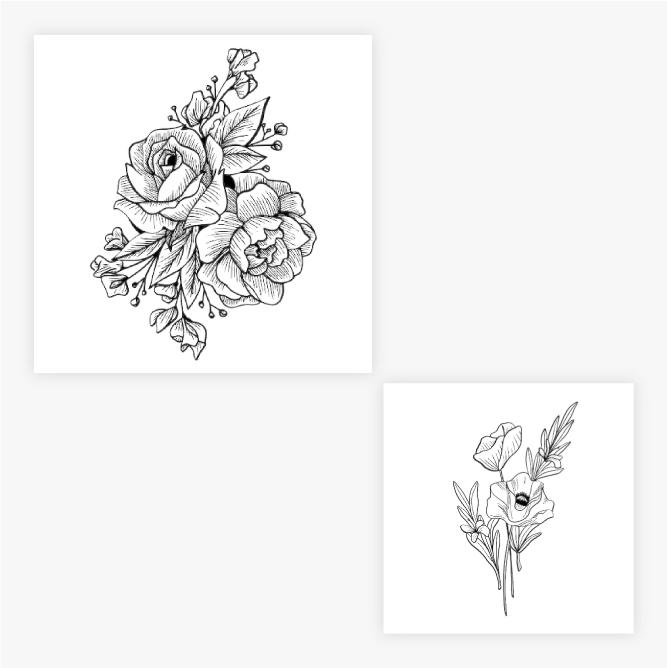Bouquet by inkbox tattoos is a temporary tattoo from inkbox - 0