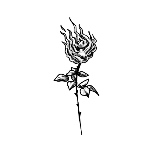 Brenne by Felipe Sena is a Flowers temporary tattoo from inkbox - 1