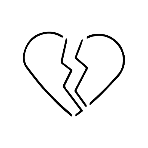 Broken Banger by Curt Montgomery is a Hearts temporary tattoo from inkbox - 1