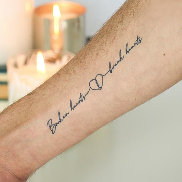 Broken Hearts by inkbox is a temporary tattoo from inkbox - 0