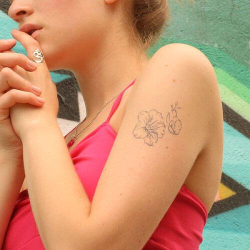 Camellia by inkbox is a Flowers temporary tattoo from inkbox - 0