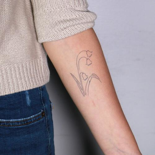 Campanula by Felipe Sena is a Minimal temporary tattoo from inkbox - 0
