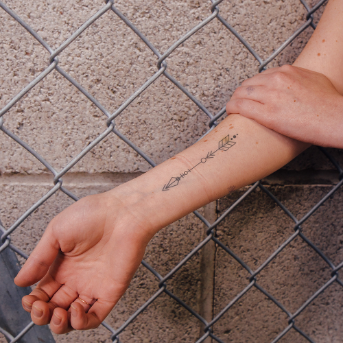 Chichi by Nikki Di Biasio is a Arrows temporary tattoo from inkbox - 2