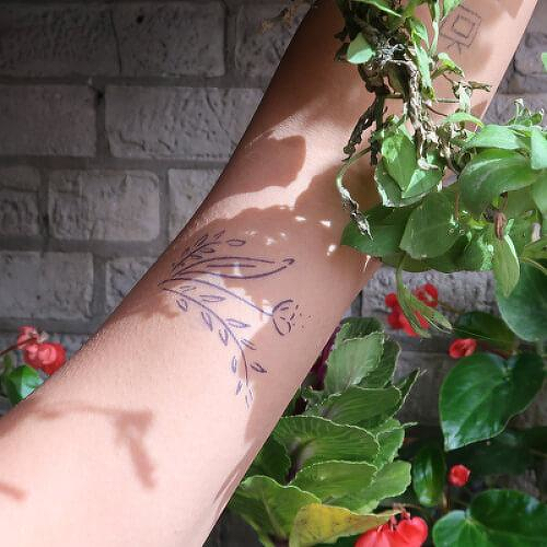Chicory by Addison Llanos is a Flowers temporary tattoo from inkbox - 0