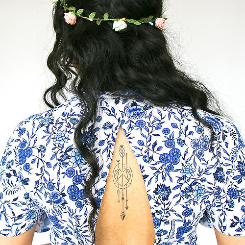 Choreo by Elena Cruz is a Geometric temporary tattoo from inkbox - 0