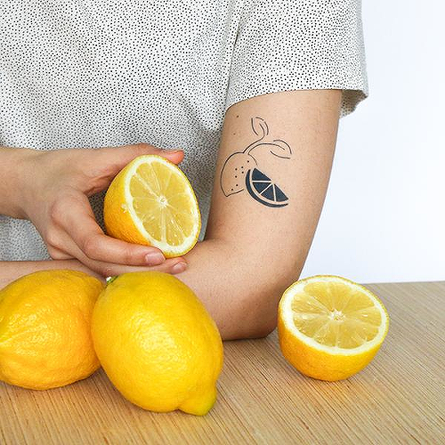 Citrus by Bella Demasi is a Minimal temporary tattoo from inkbox - 0