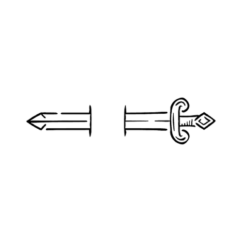 Claymore by Rafael Tato is a Traditional temporary tattoo from inkbox - 1