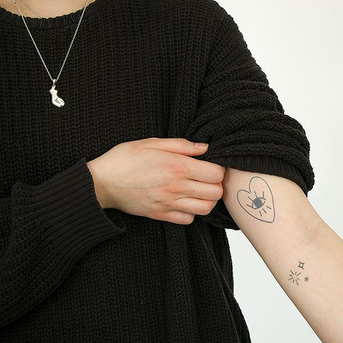 Coeur by Zoe Violet is a Hearts temporary tattoo from inkbox - 0
