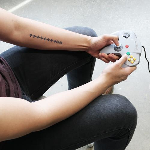 Contra by matt lloyd is a Gaming & Fandom temporary tattoo from inkbox - 0