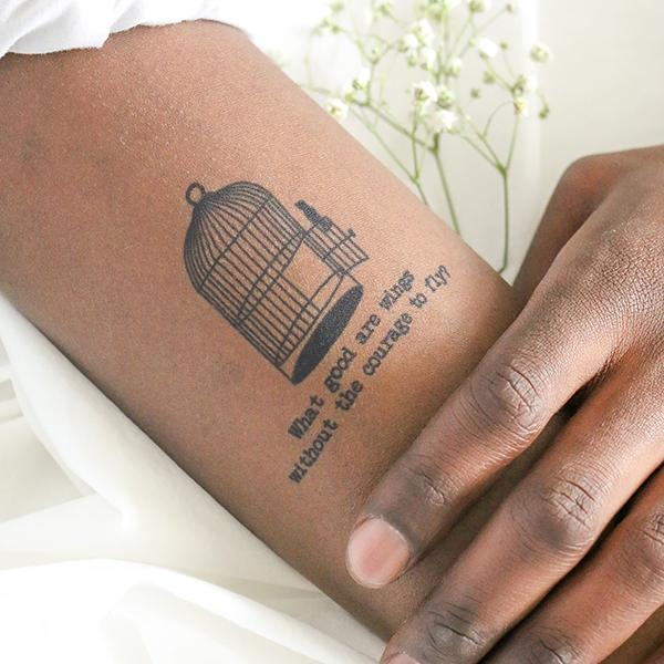 Courage To Fly by inkbox is a temporary tattoo from inkbox - 0