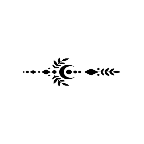 Crescent by Felidre is a Geometric temporary tattoo from inkbox - 1