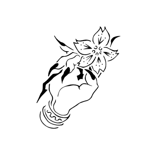 Cruel Mercy by X Yang is a Flowers temporary tattoo from inkbox - 1