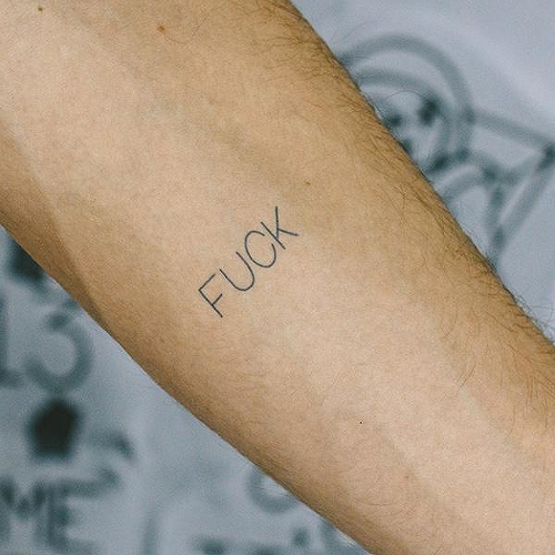Dang Right by Curt Montgomery is a Words temporary tattoo from inkbox - 2