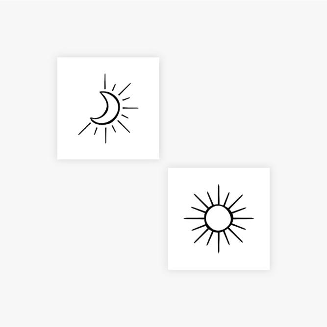Day and Night by inkbox tattoos is a temporary tattoo from inkbox - 0