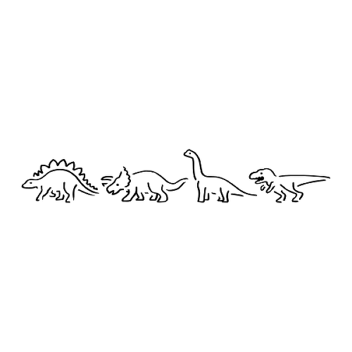 Dinosaur Party by Emily Corinne is a Animals temporary tattoo from inkbox - 1