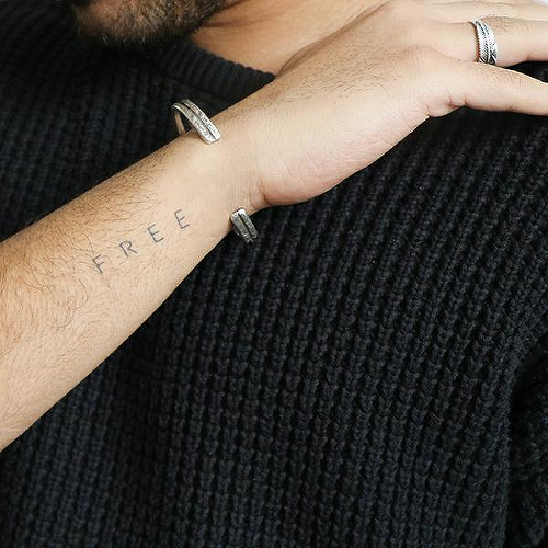 Dorean by Garreth Chan is a Words temporary tattoo from inkbox - 2