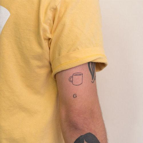Dub Dub by Curt Montgomery is a Minimal temporary tattoo from inkbox - 2