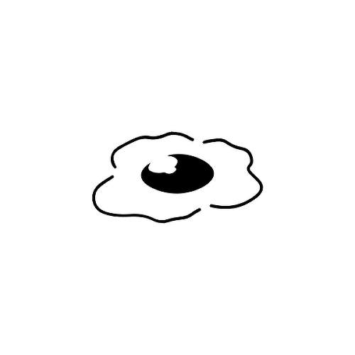Eggie by Maddy P is a Food & Drink temporary tattoo from inkbox - 1