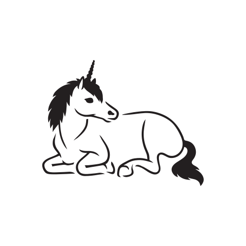 Einhorn by Linda Vuorenvirta is a temporary tattoo from inkbox - design