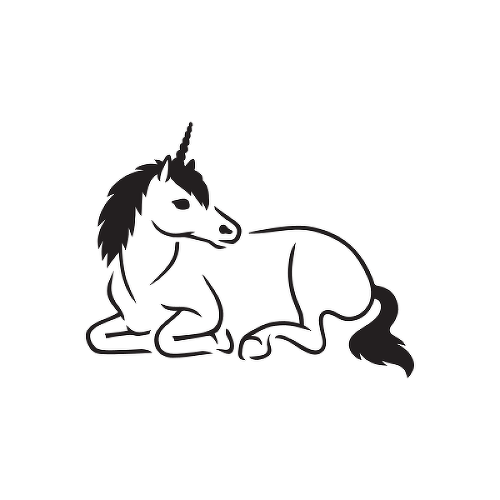 Einhorn by Linda Vuorenvirta is a Animals temporary tattoo from inkbox - 1