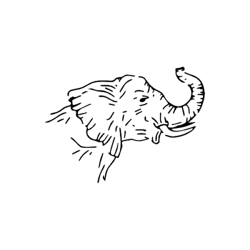 Elefantey by Britney Olivares is a Animals temporary tattoo from inkbox - 1
