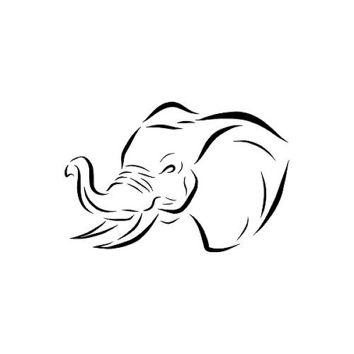 Elephantine by Lina Chambliss is a Animals temporary tattoo from inkbox - 1