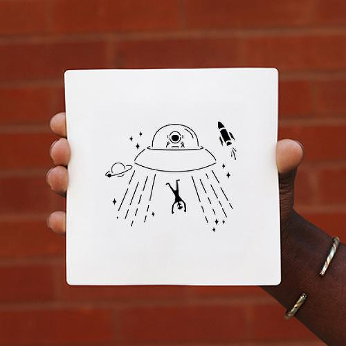 ET by Shing Yoong is a Space temporary tattoo from inkbox - 0
