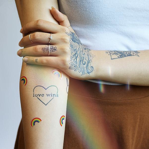 Evinco by Chrissy DiBiasio is a Hearts temporary tattoo from inkbox - 2