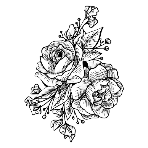 Flala by Kylie Stinson is a Flowers temporary tattoo from inkbox - 1