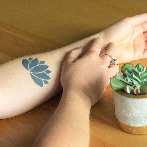 Flor de Loto by inkbox is a Flowers temporary tattoo from inkbox - 1