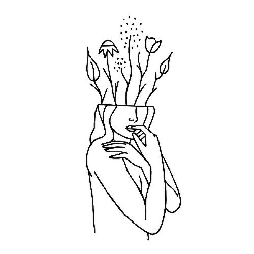 Flower Lady by Curt Montgomery is a Flowers temporary tattoo from inkbox - 1