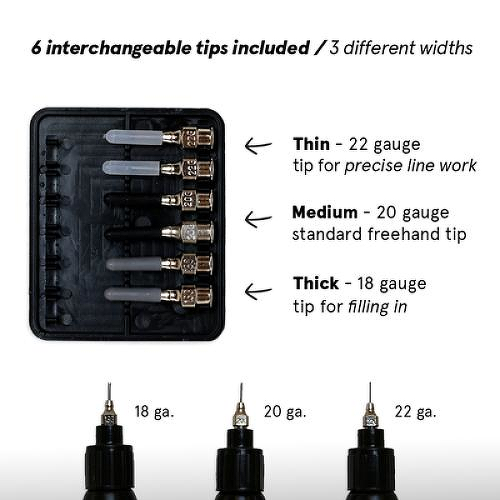 Freehand Tip Pack by inkbox is a temporary tattoo from inkbox - 3