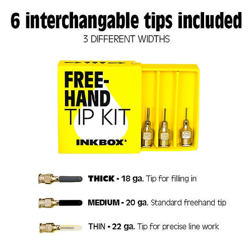 Freehand Tip Pack by inkbox tattoos is a temporary tattoo from inkbox - 3