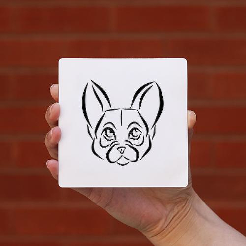 Frenchie by Lina Chambliss is a Animals temporary tattoo from inkbox - 0