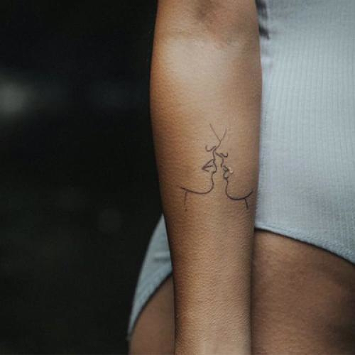 Frenchin by Curt Montgomery is a Minimal temporary tattoo from inkbox - 2