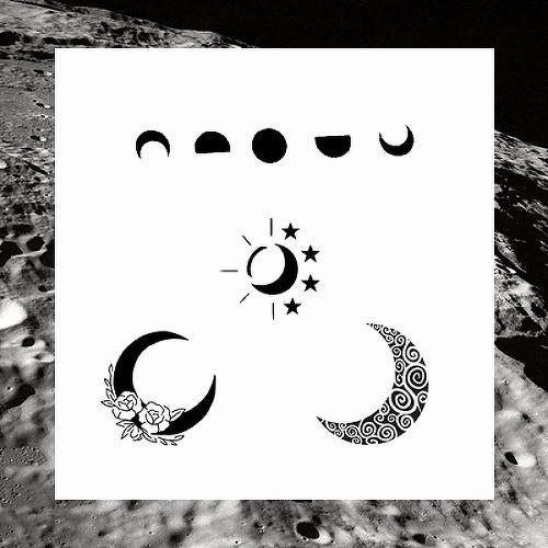 Full Moon Bundle of 4 by inkbox tattoos is a temporary tattoo from inkbox - 1