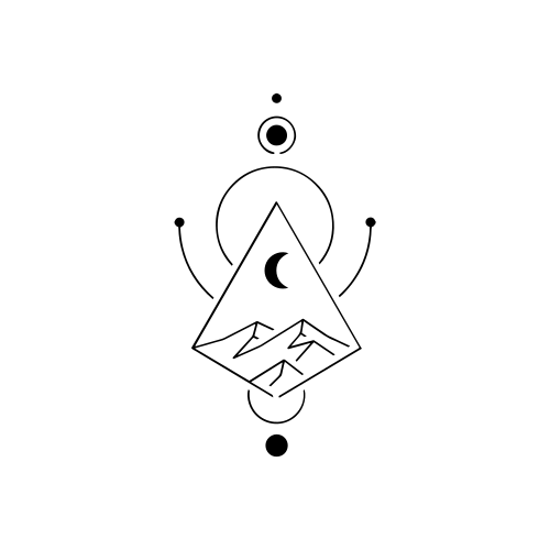 Geomoon by Carsten Daub is a temporary tattoo from inkbox - design