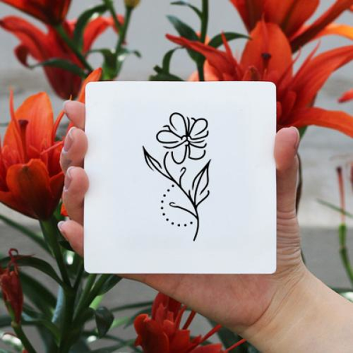 Geranium by Xixi Wang is a Flowers temporary tattoo from inkbox - 1