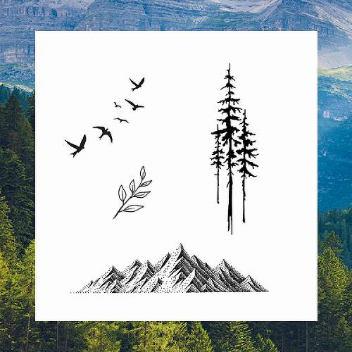 Get Outside Bundle of 4 by inkbox tattoos is a Nature temporary tattoo from inkbox - 1