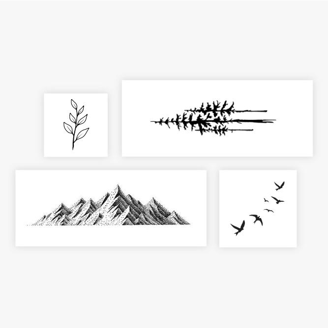 Get Outside by inkbox tattoos is a temporary tattoo from inkbox - 0