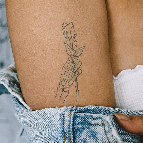 Gimmie A Dozen by Curt Montgomery is a Flowers temporary tattoo from inkbox - 2