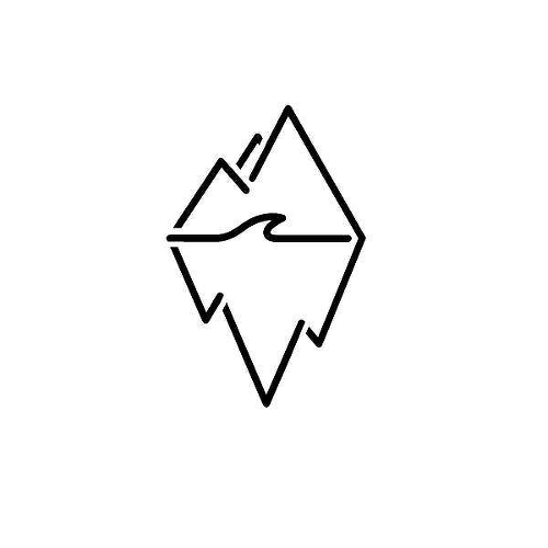 Glacier by Garreth Chan is a Geometric temporary tattoo from inkbox - 1