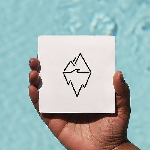 Glacier by Garreth Chan is a Geometric temporary tattoo from inkbox - 0