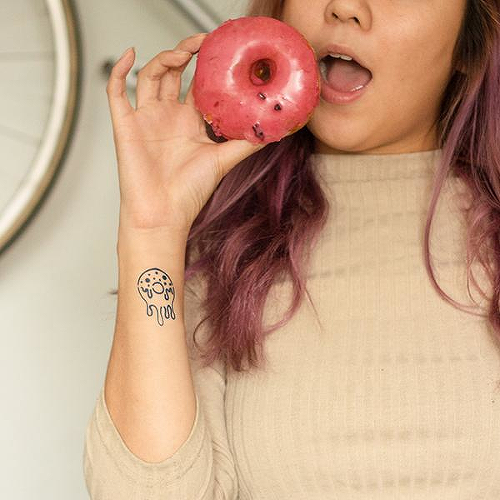 Glazed by Rafael Tato is a Food & Drink temporary tattoo from inkbox - 0